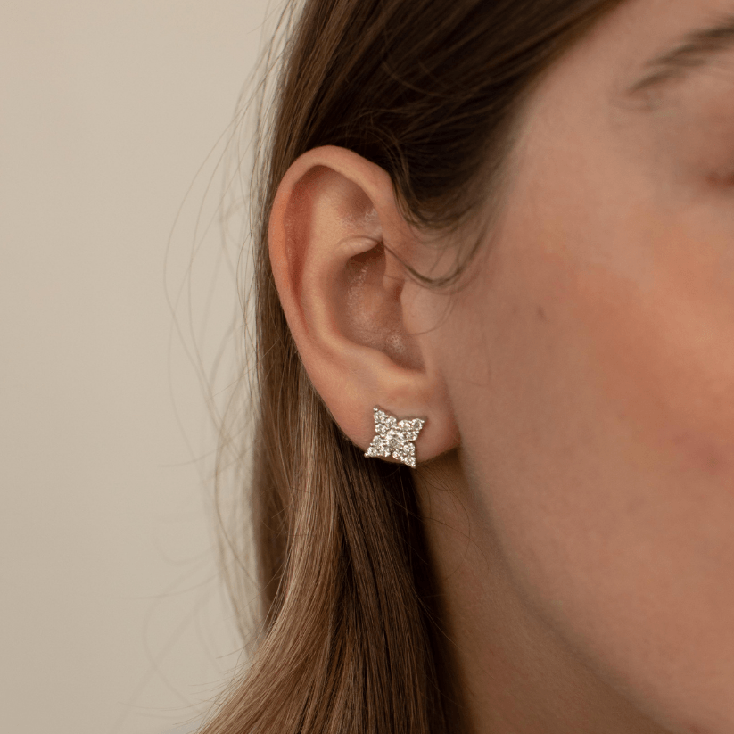 Pendientes Mara de diamantes creados