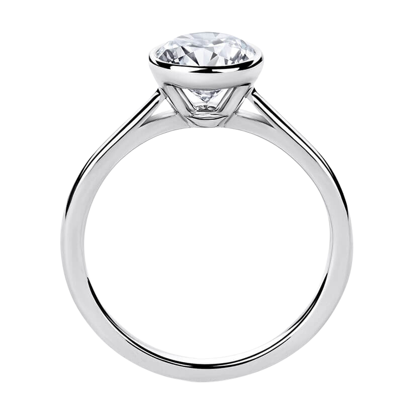 Koh Solitaire Engagement Ring with Created Diamond