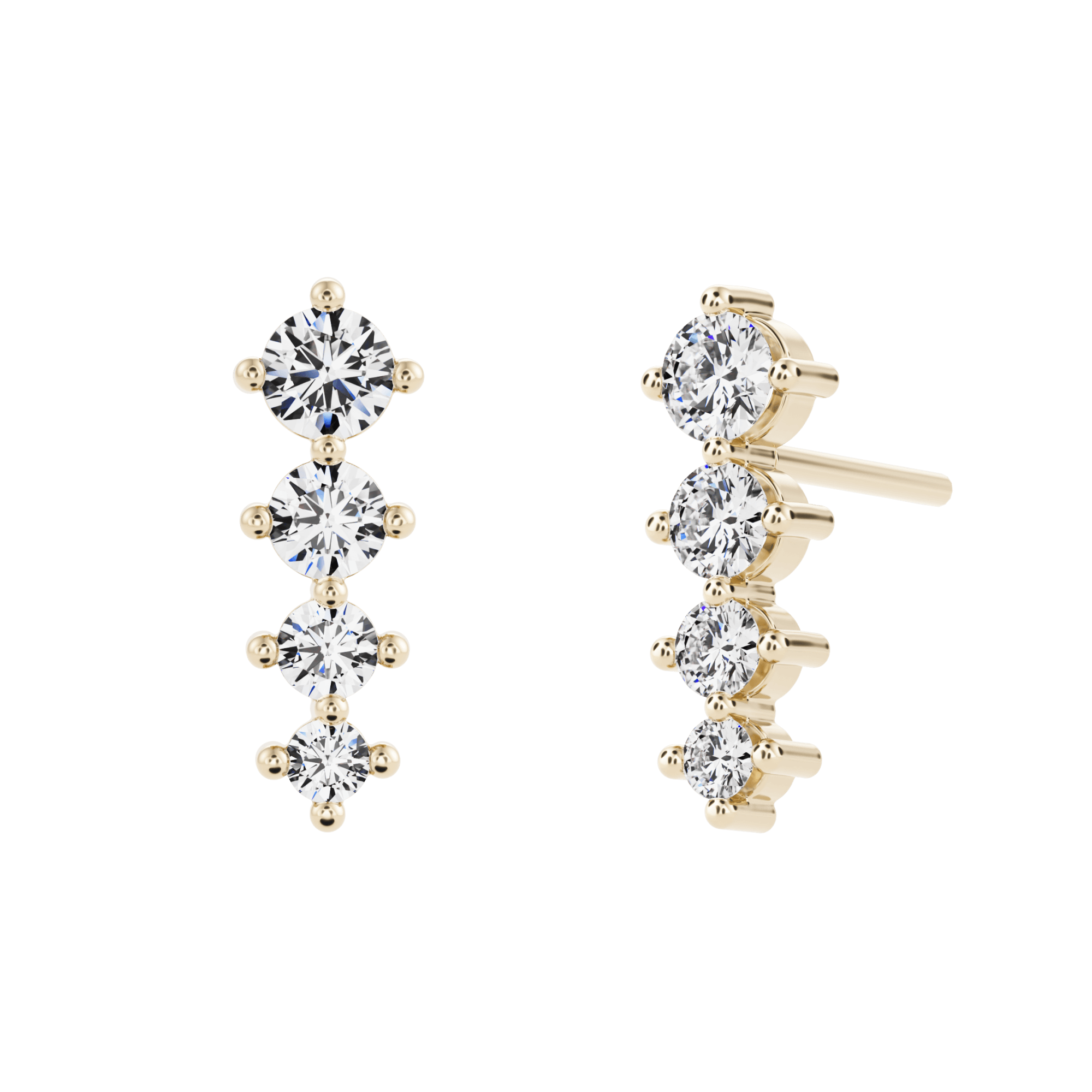 Boucles d'oreilles en diamant créé par Eiger