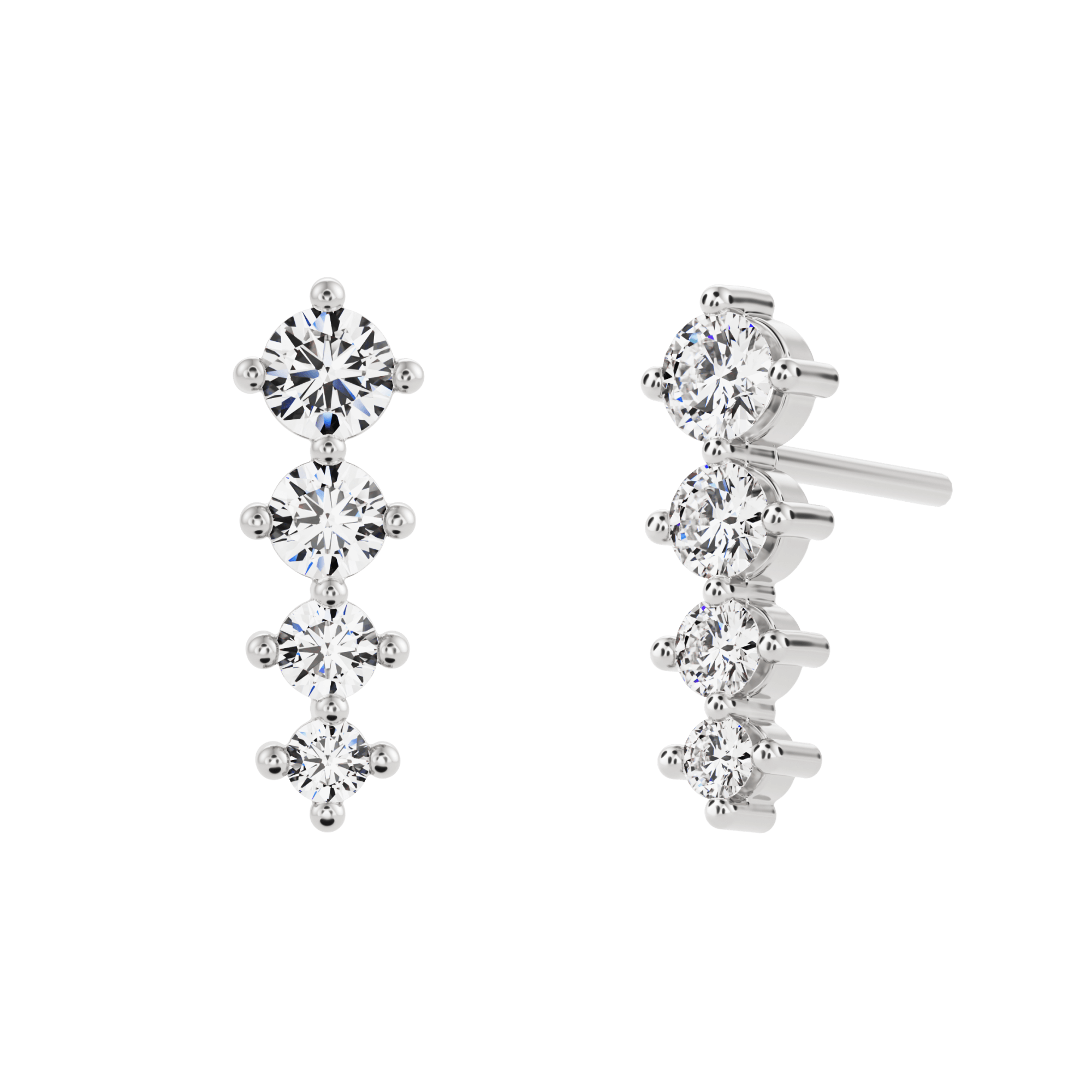 Boucles d'oreilles en diamant créé par Eiger