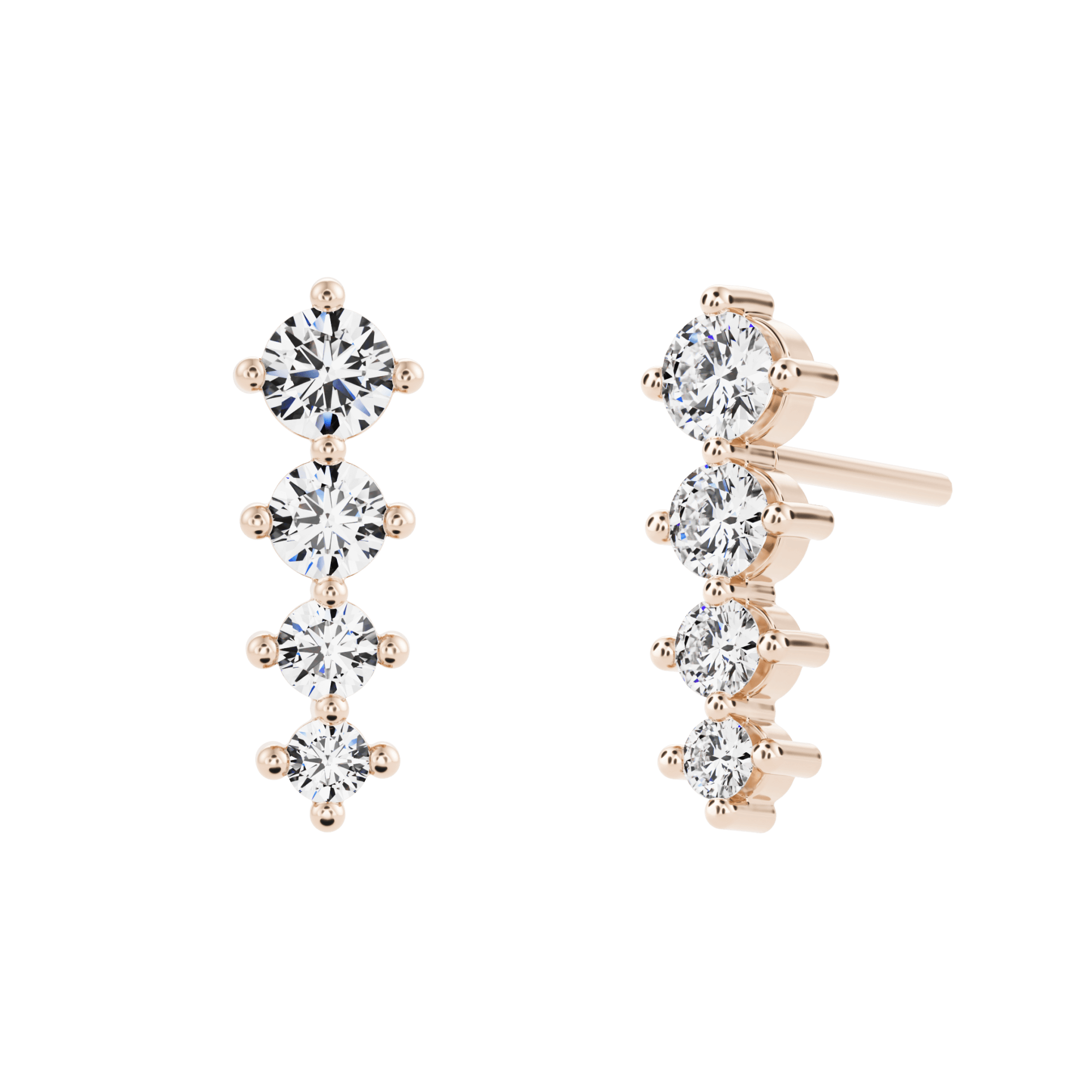 Boucles d'oreilles en diamant créé par Eiger