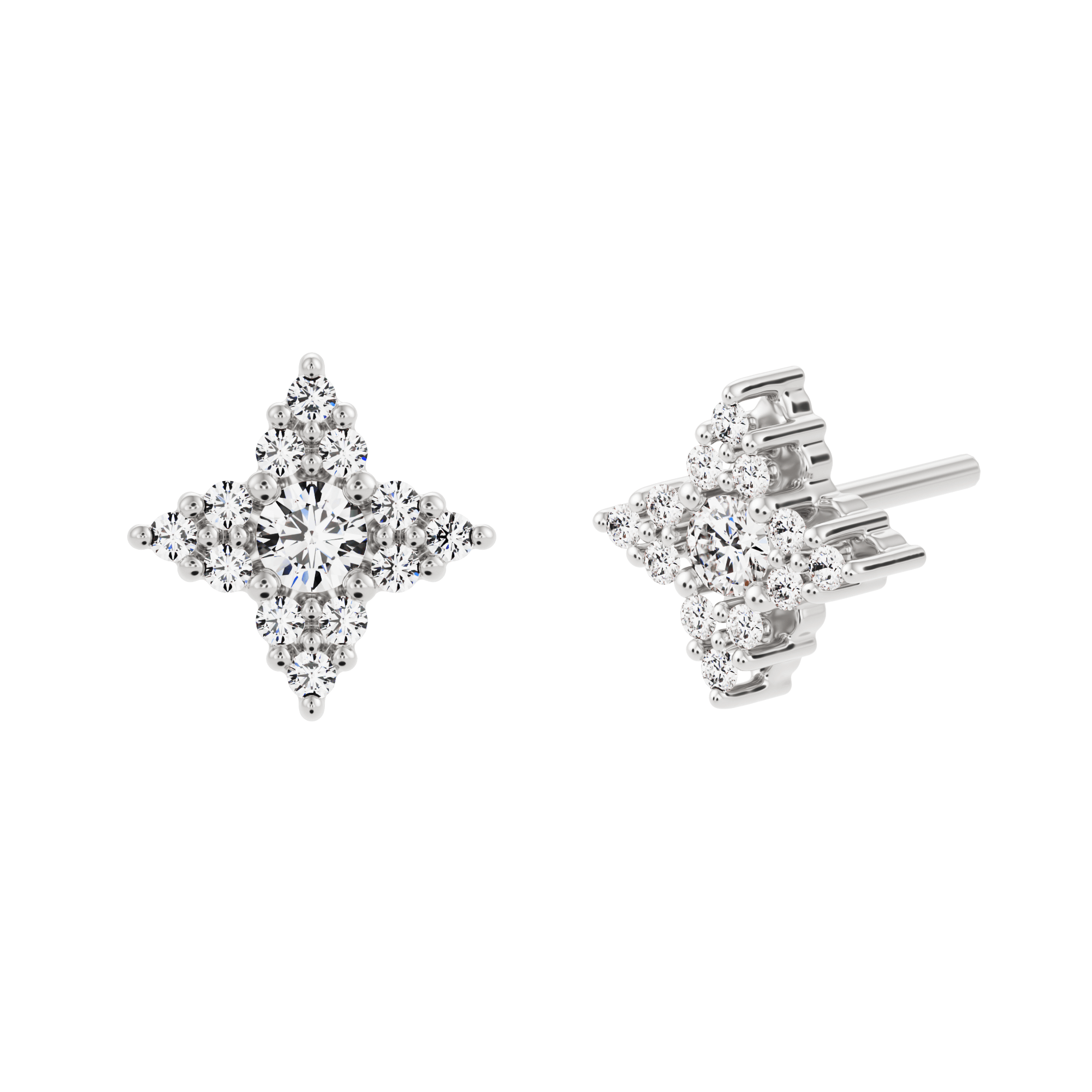 Pendientes Mara de oro 18K y diamantes creados · entrega rápida