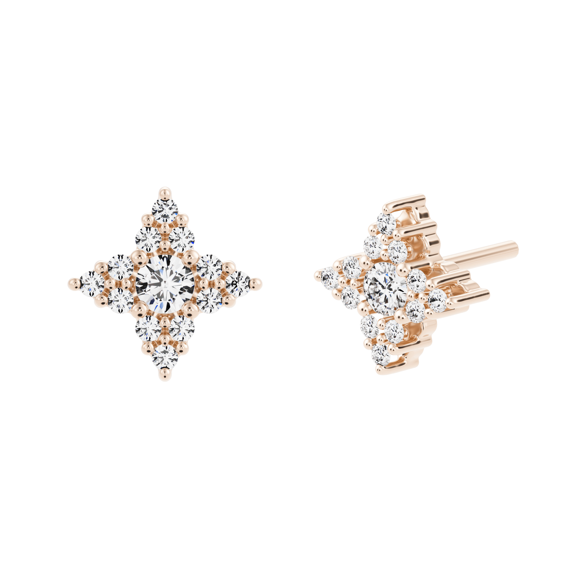Pendientes Mara de diamantes creados