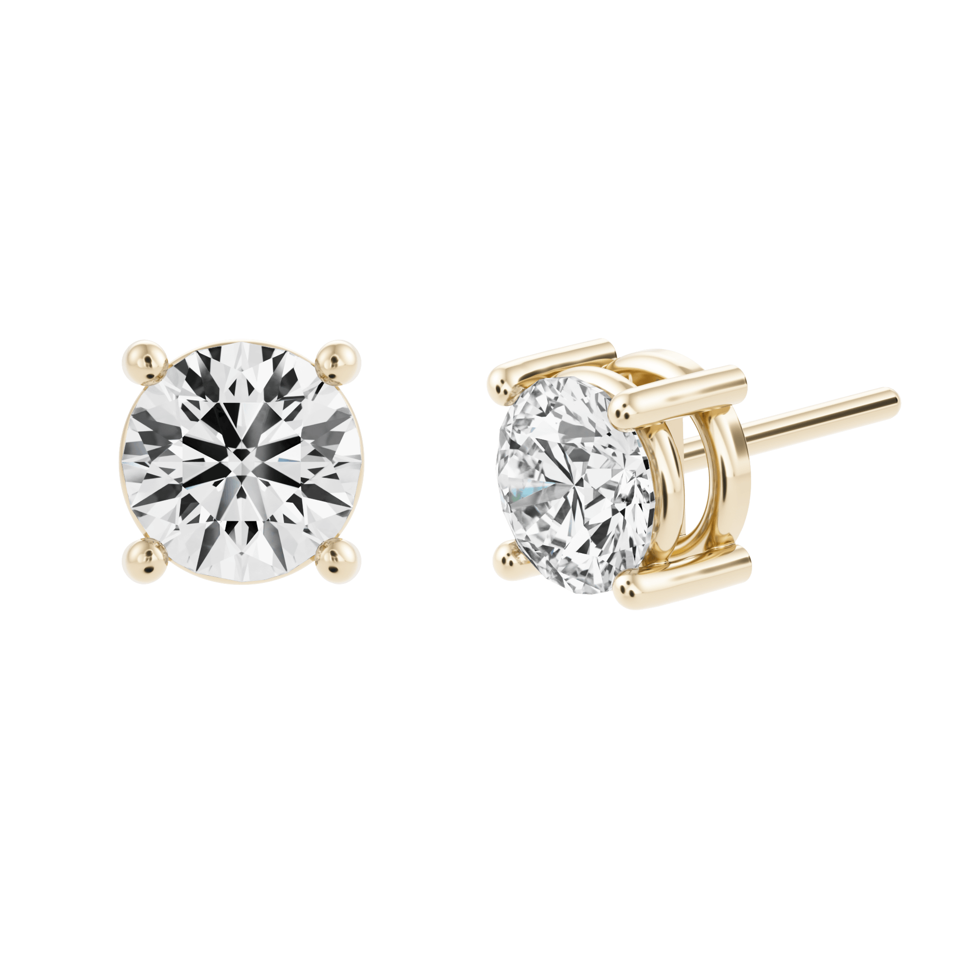 Sumin Studs with Lab Diamonds
