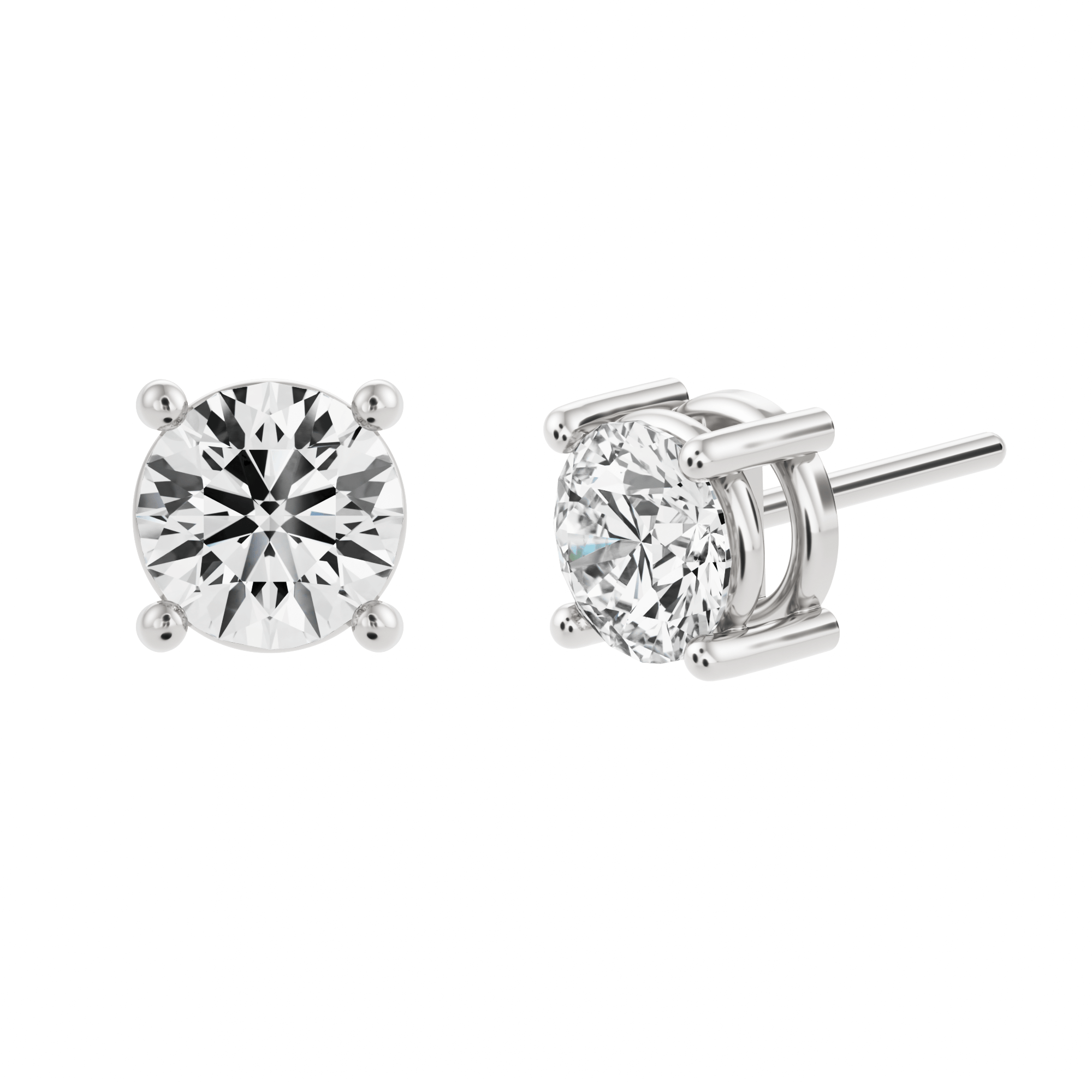 Sumin Studs with Lab Diamonds