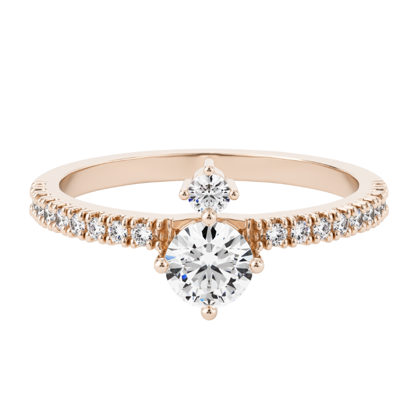 Bague en diamant créée Sully Pave