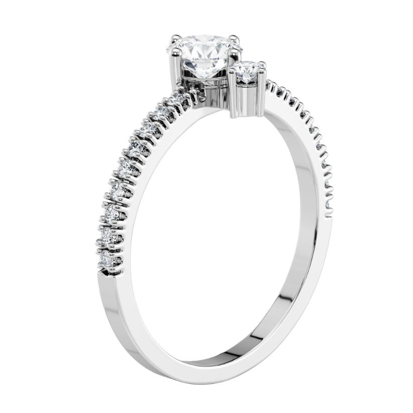 Bague en diamant créée Sully Pave