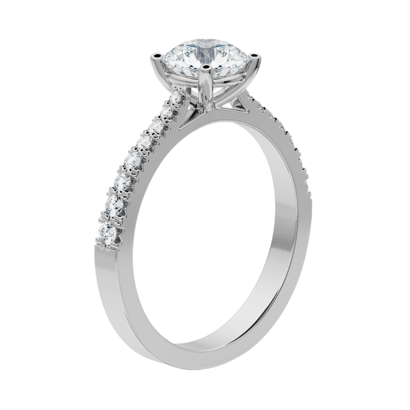 
                  
                    Adamas Engagement Ring with Created Diamonds
                  
                