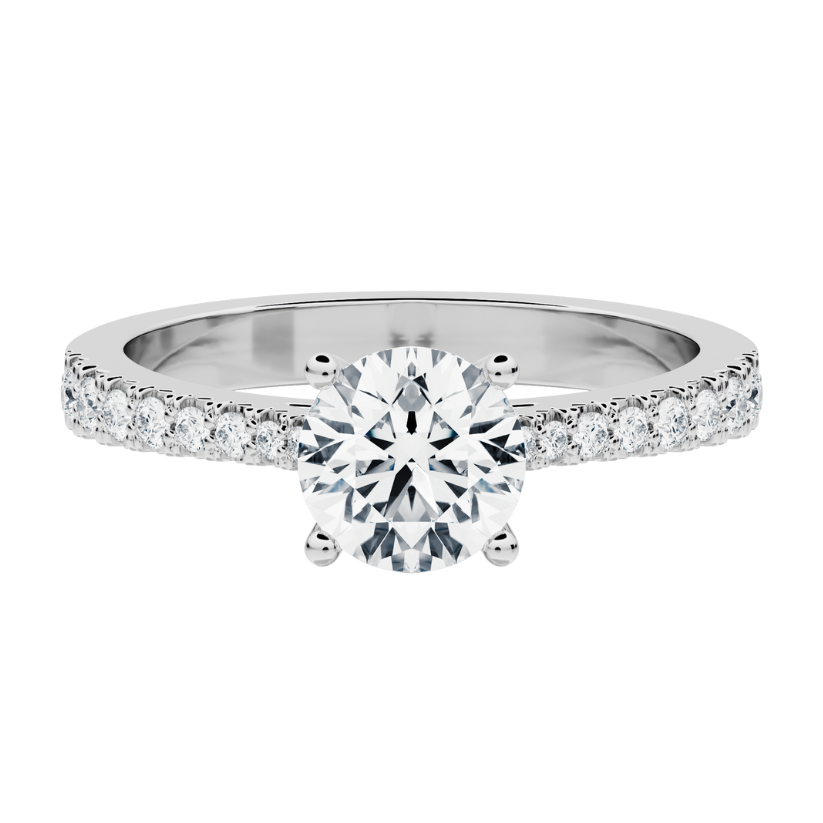 
                  
                    Adamas Engagement Ring with Created Diamonds
                  
                