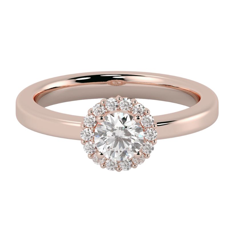 Anillo de Compromiso Amboise con Diamantes creados