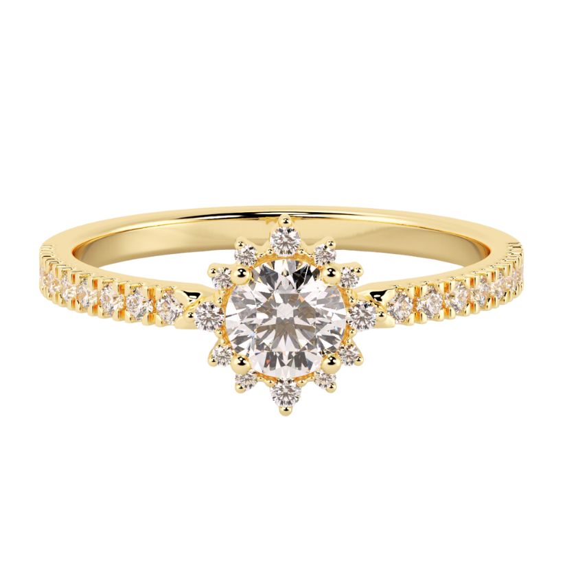 Blois Engagement Ring with Created Diamonds