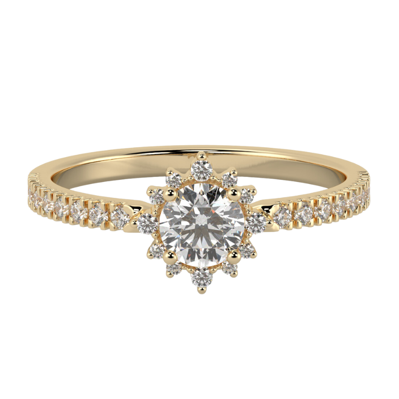 Blois Engagement Ring with Created Diamonds