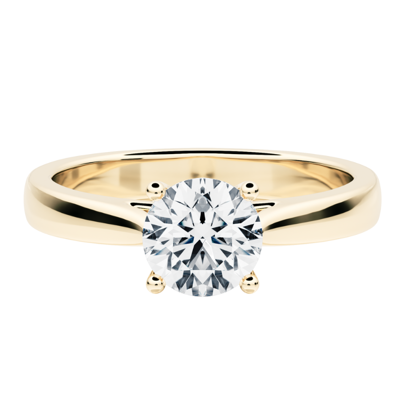 
                  
                    Bague de fiançailles solitaire Bruma avec diamant synthétique
                  
                