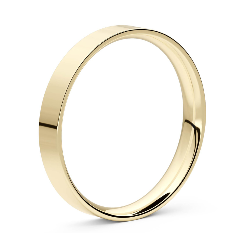 
                  
                    Lisa Gibbous 3mm 18 karat gold wedding ring
                  
                