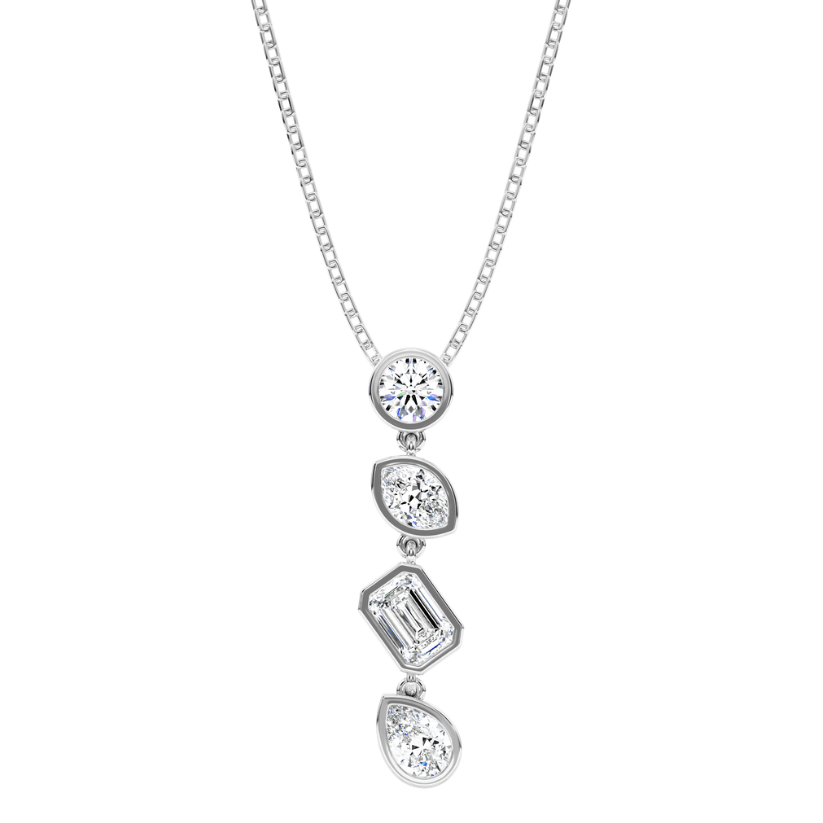Colgante Harmony de diamantes creados con cadena