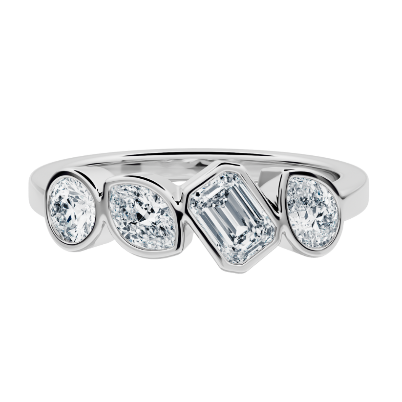 Anillo Harmony con Diamantes creados