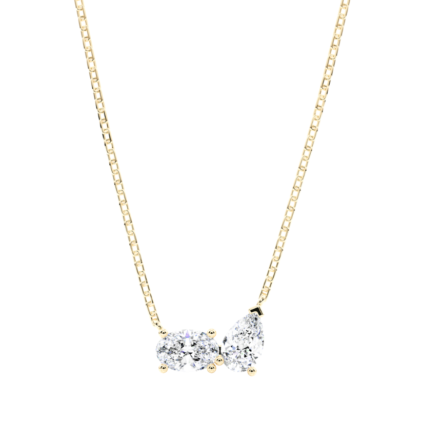 Colgante Helena de diamantes creados con cadena