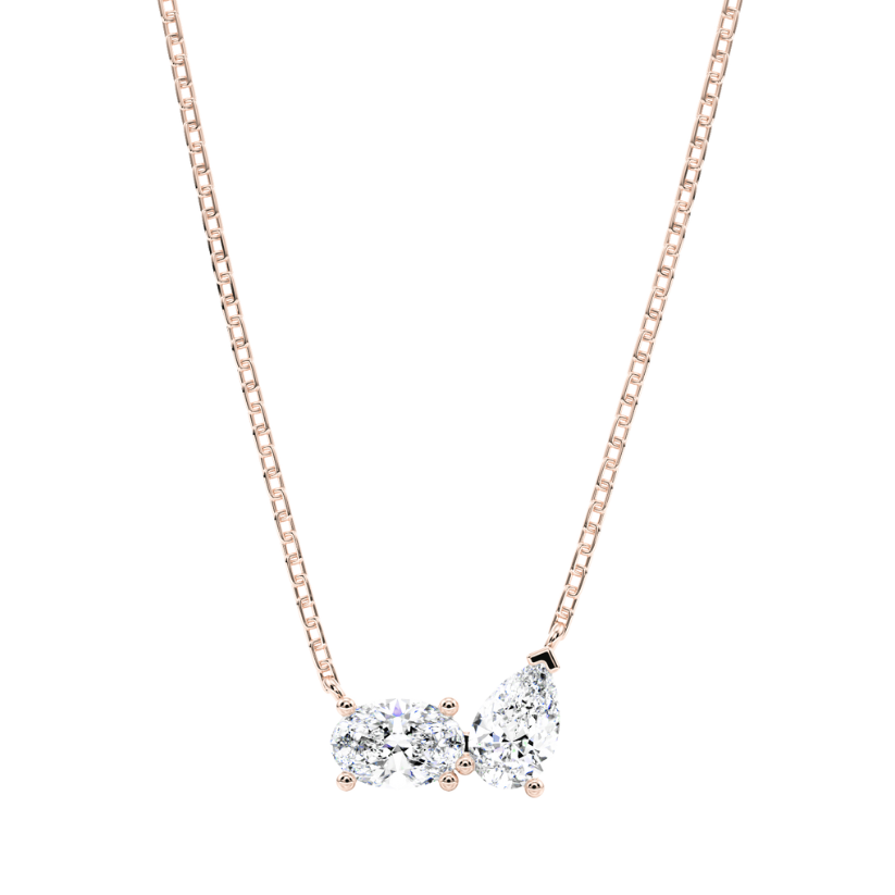 Colgante Helena de diamantes creados con cadena