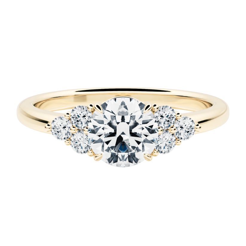 Diana Engagement Ring with Radiant Lab Center Diamond