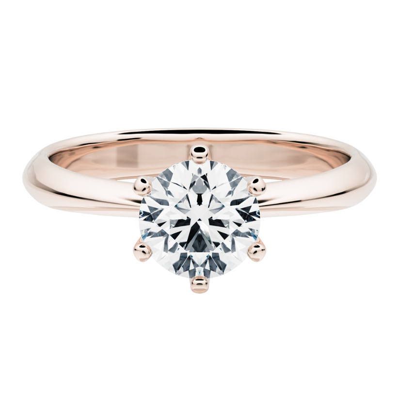 
                  
                    Bague de fiançailles solitaire Lura avec diamant synthétique
                  
                