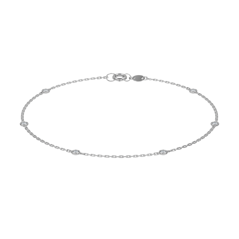 Lyra bracelet with created diamonds · fast delivery