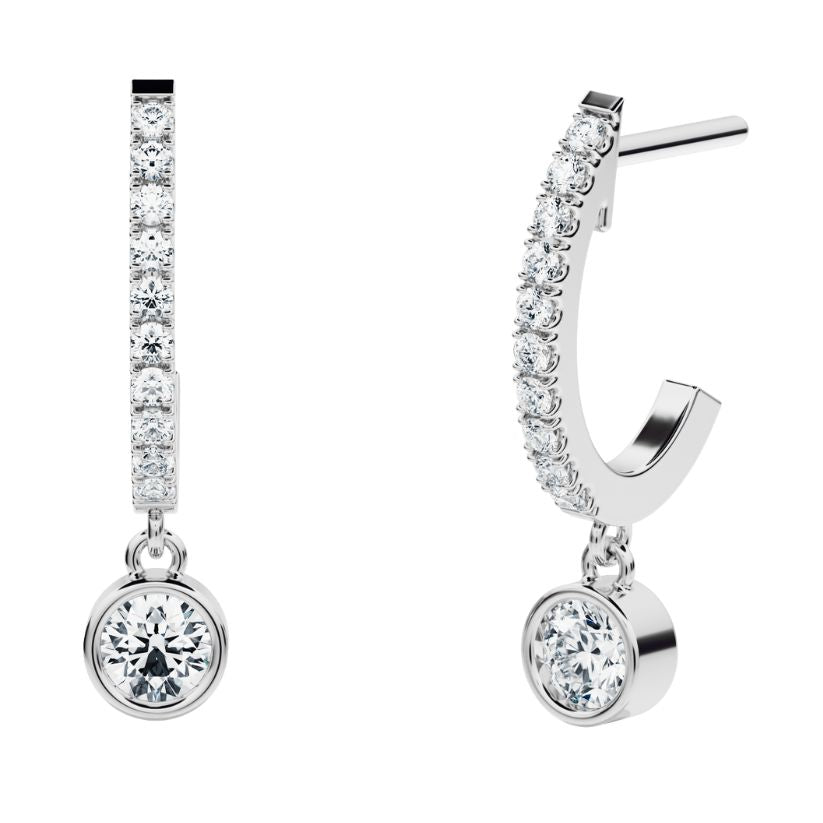 Naos Creoles with created diamonds