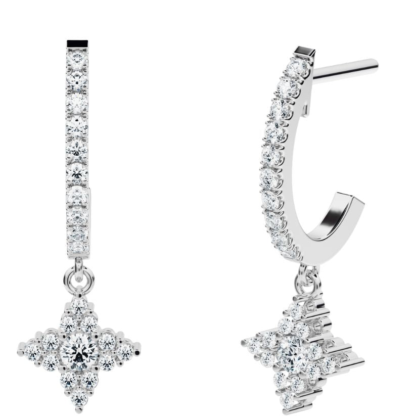 Naos Creoles with created diamonds