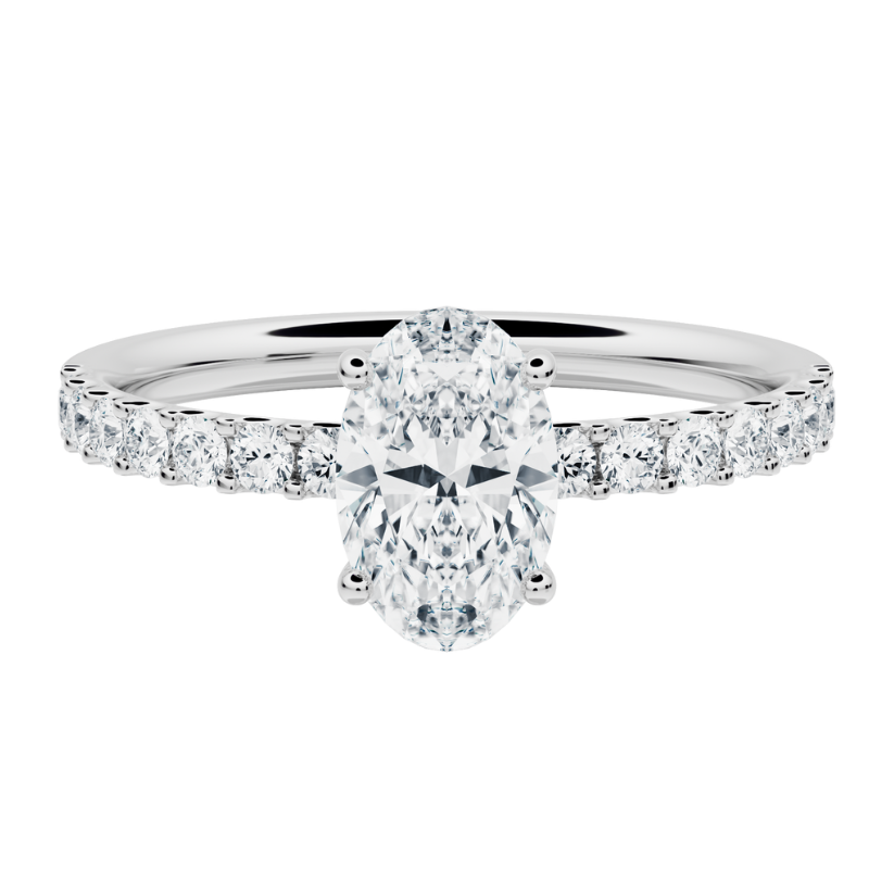 Norah Engagement Ring Accompanied with Lab Diamonds