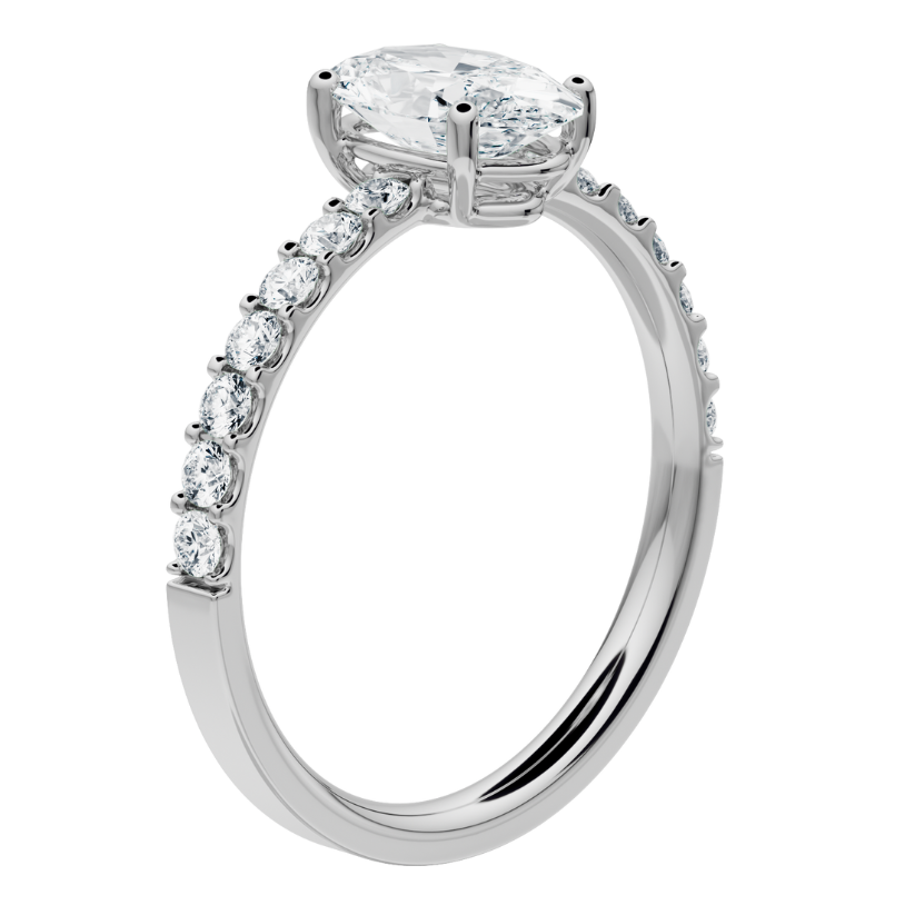 Norah Engagement Ring Accompanied with Lab Diamonds