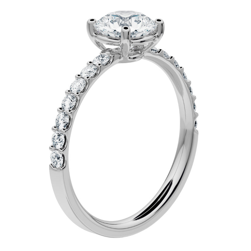 
                  
                    Norah engagement ring accompanied with Created Diamonds · fast delivery
                  
                