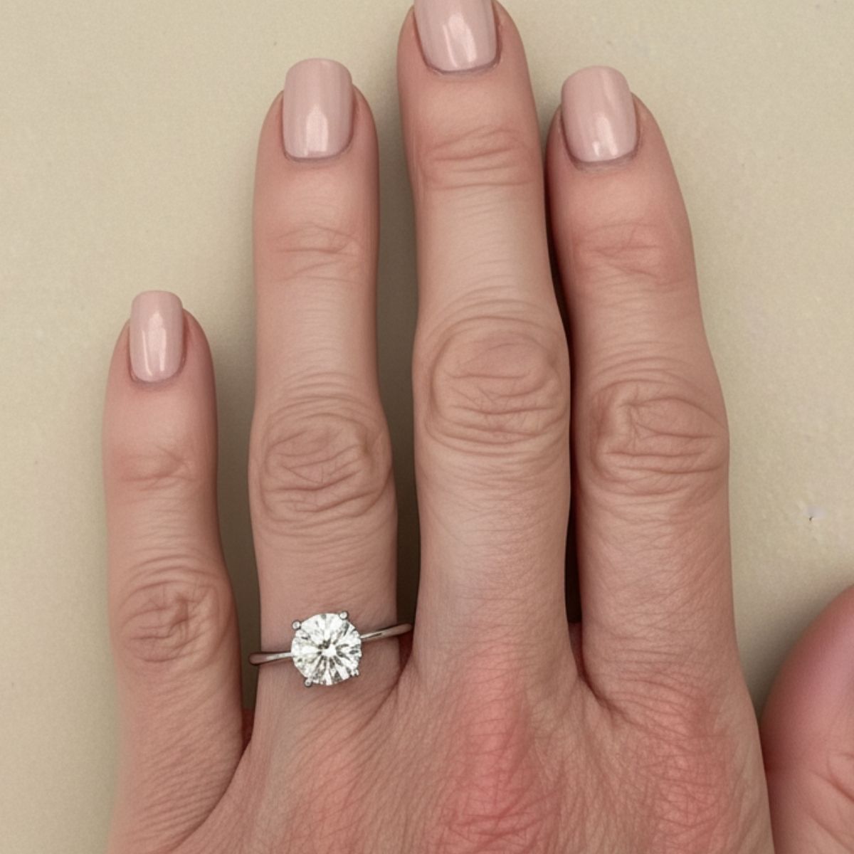 Anillo de Compromiso Polar Solitario con Diamante creado Limited Edition