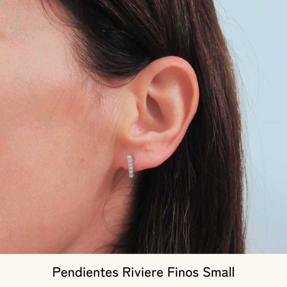 
                  
                    Pendientes Riviere Sumin Finos con diamantes creados (1,5mm de ⌀) · entrega rápida
                  
                