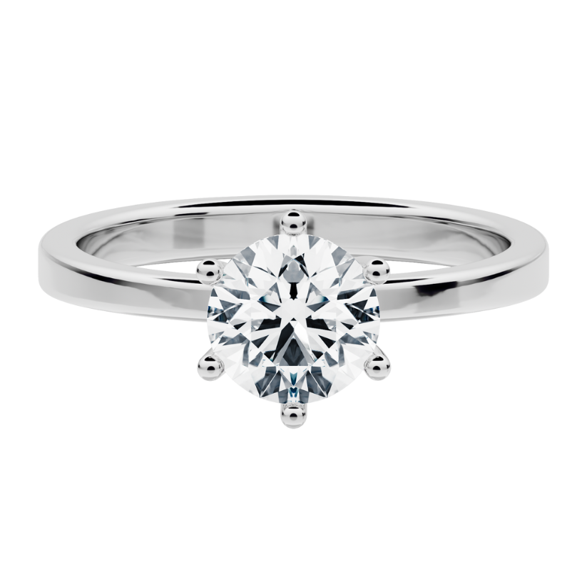 
                  
                    Rocío Solitaire Engagement Ring with Created Diamond
                  
                