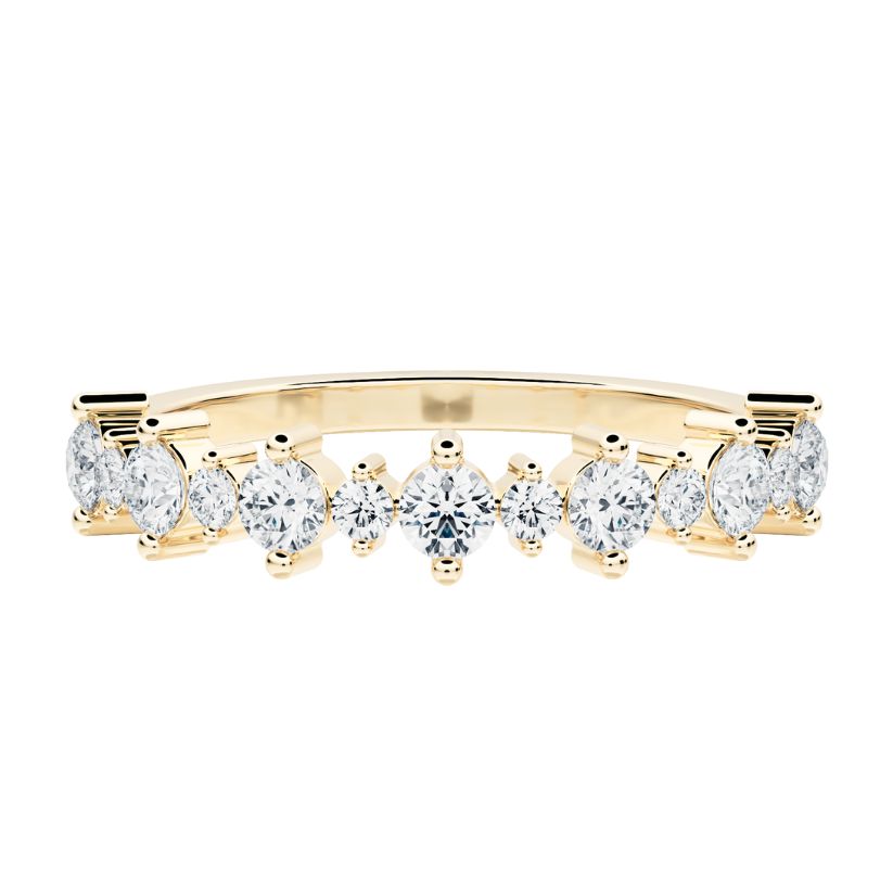 
                  
                    Moeraki Wedding Ring with Created Diamonds
                  
                
