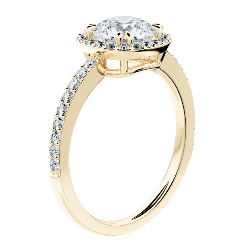 Anillo Thalia con Diamantes creados
