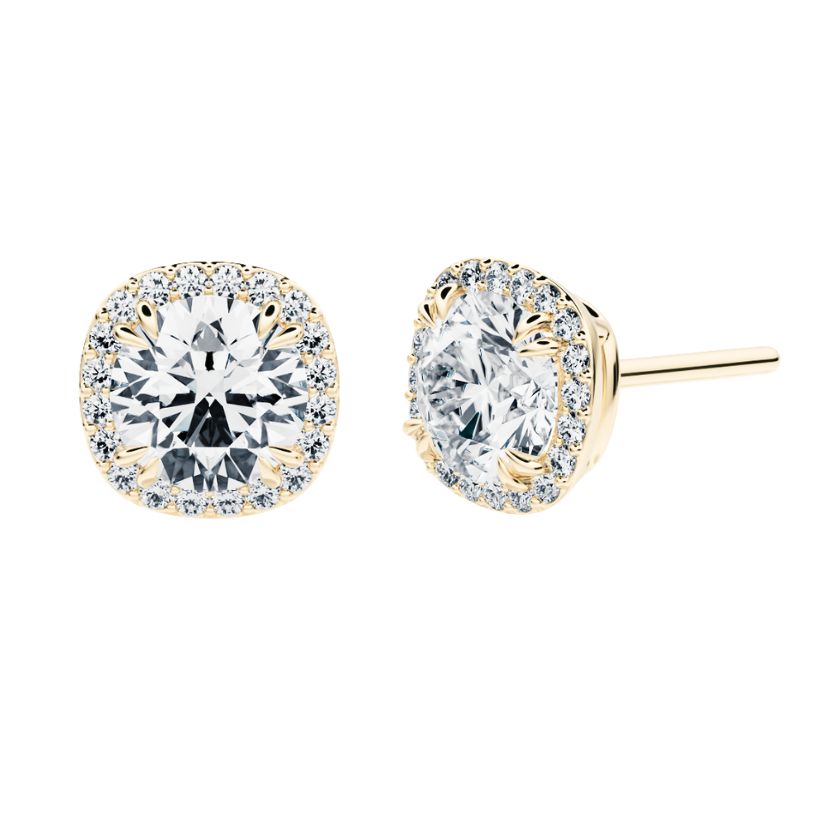 Pendientes Thalia con diamantes creados