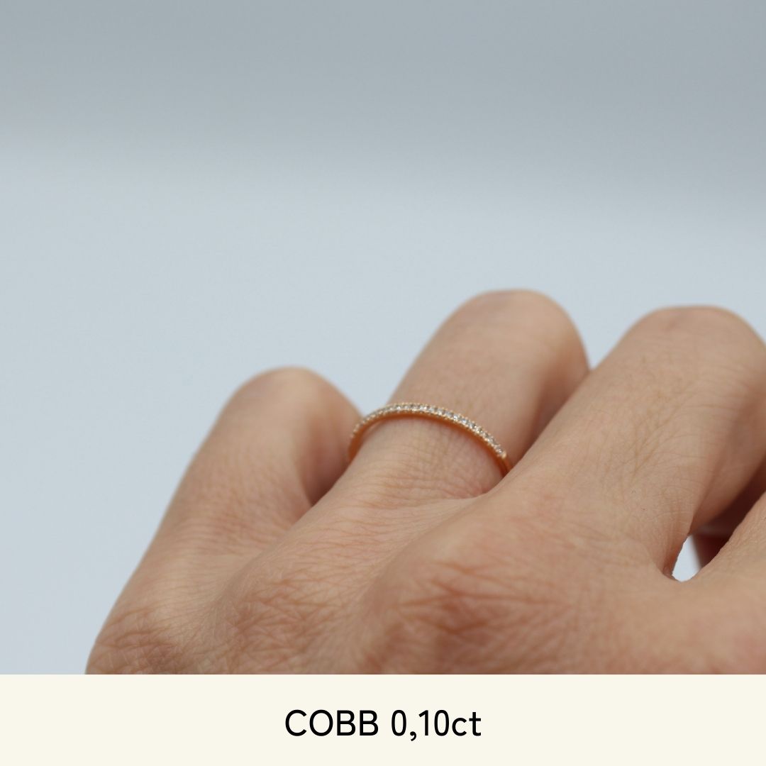 
                  
                    Fine Cobb Created Diamond Half Wedding Band with Fast Delivery
                  
                