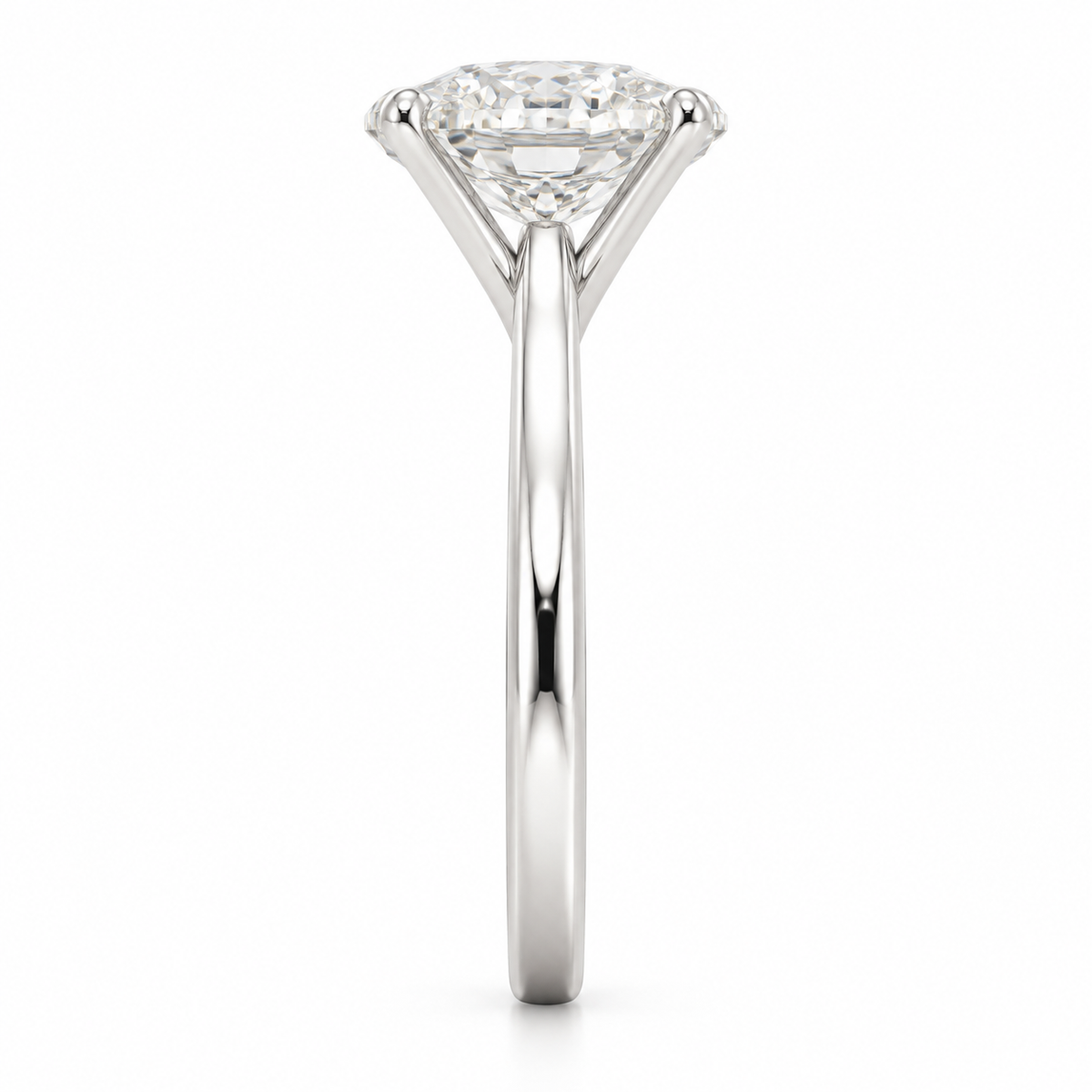 Anillo Solitario Alba Solitario con Diamante Creado 2CT Oval tiempo limitado