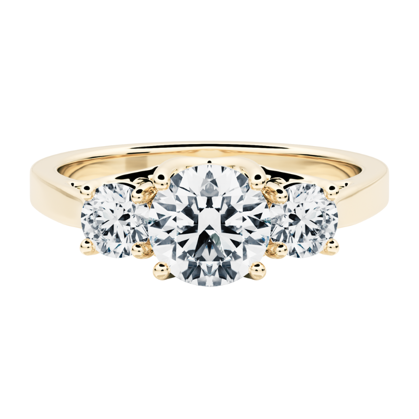 Venus Engagement Ring with Created Diamonds