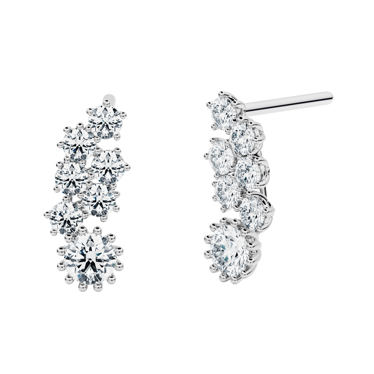 
                  
                    Ebony earrings with created diamonds
                  
                