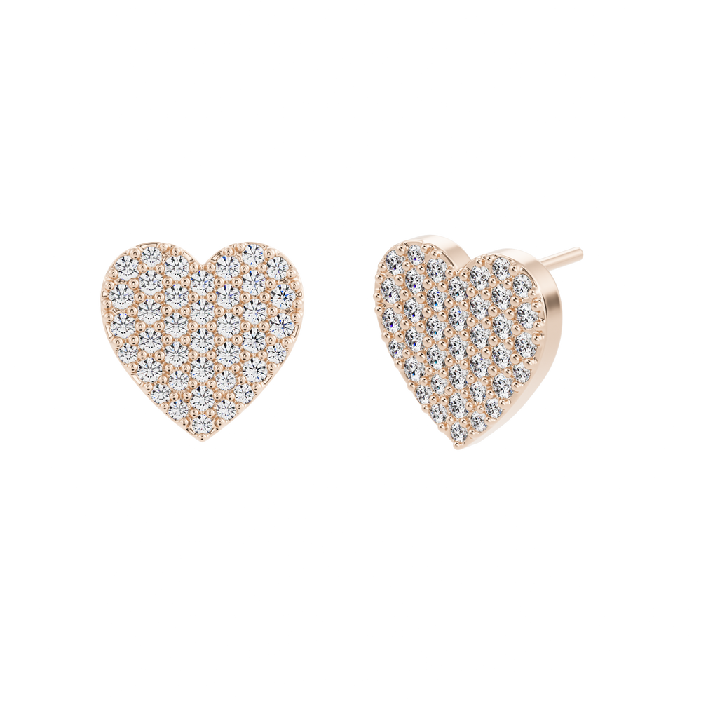 
                  
                    Boucles d'oreilles en diamant créé à pavé plat Scanno
                  
                