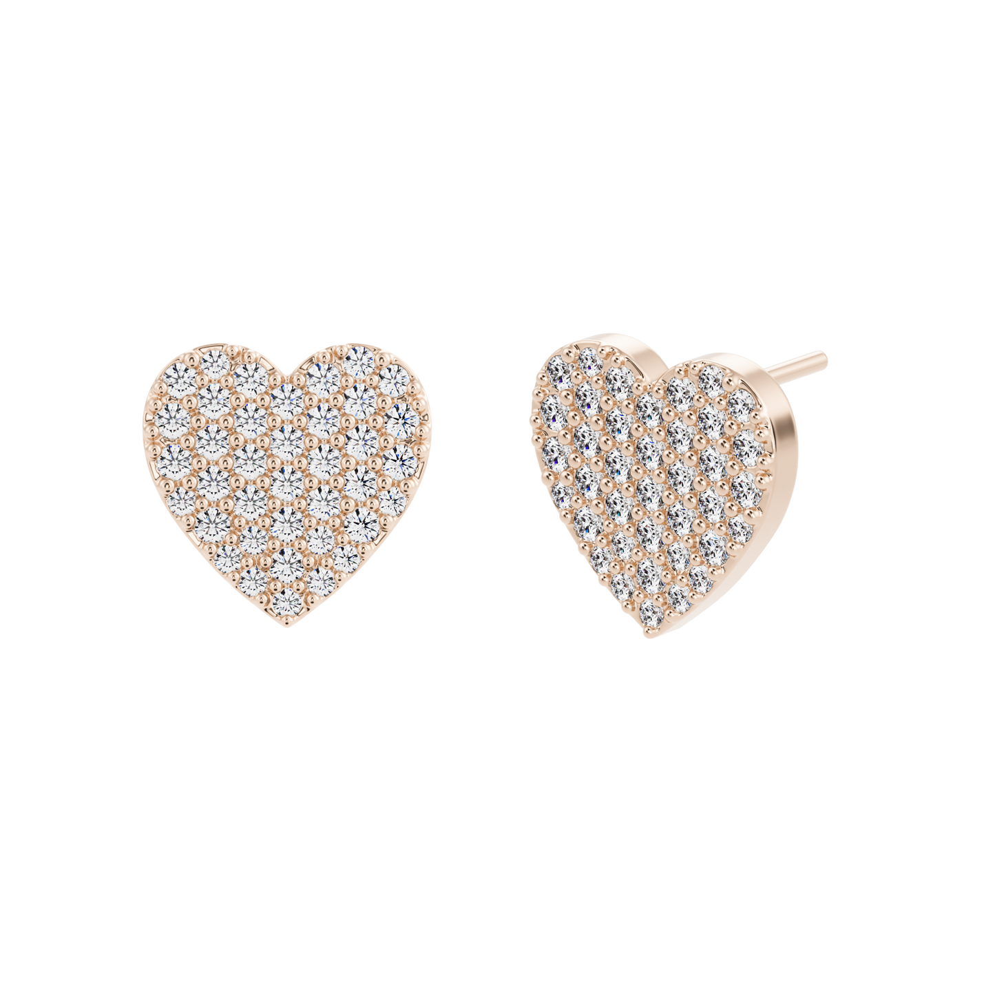 
                  
                    Boucles d'oreilles en diamant créé à pavé plat Scanno
                  
                