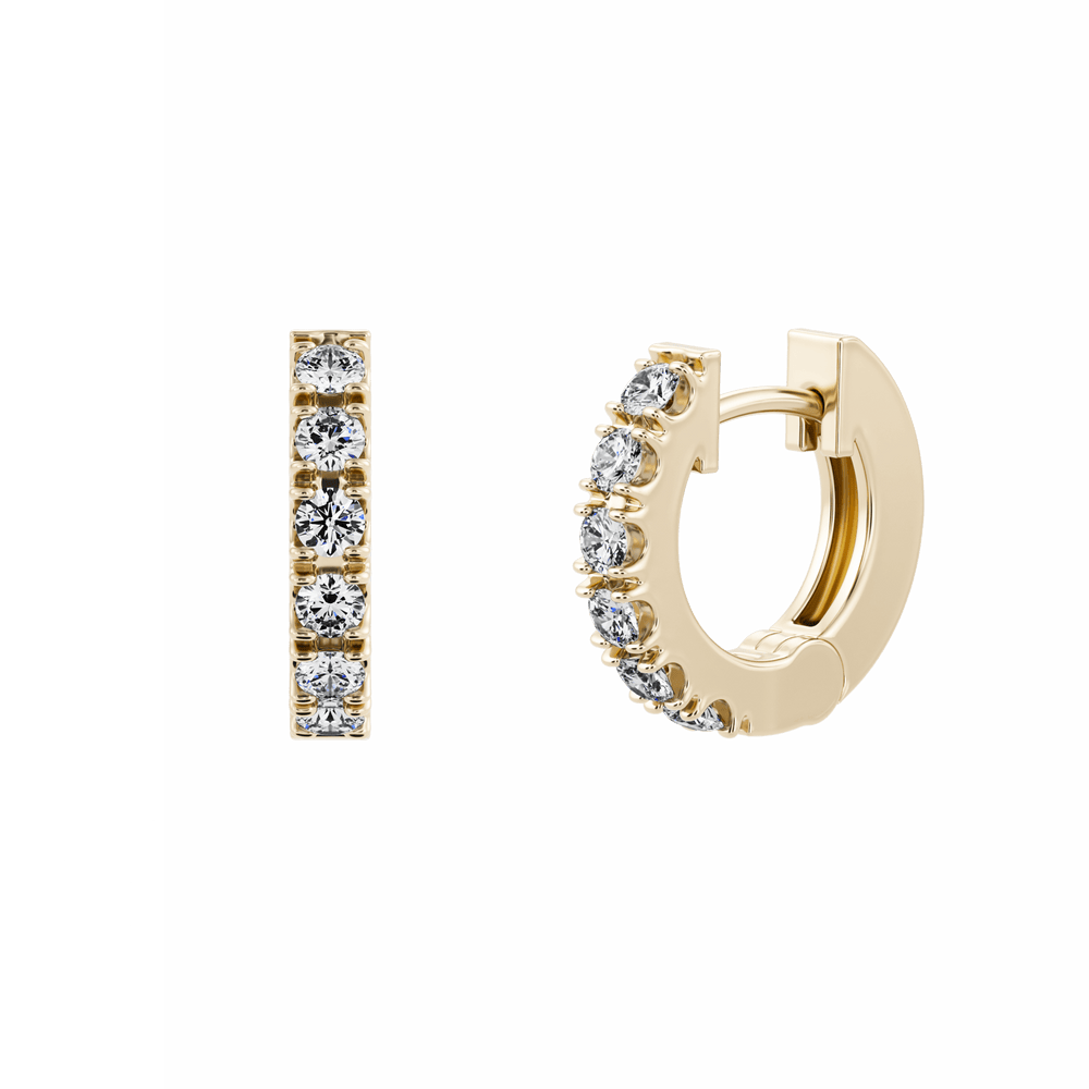 
                  
                    Pendientes Amaris Pequeños en oro 18K con diamantes
                  
                