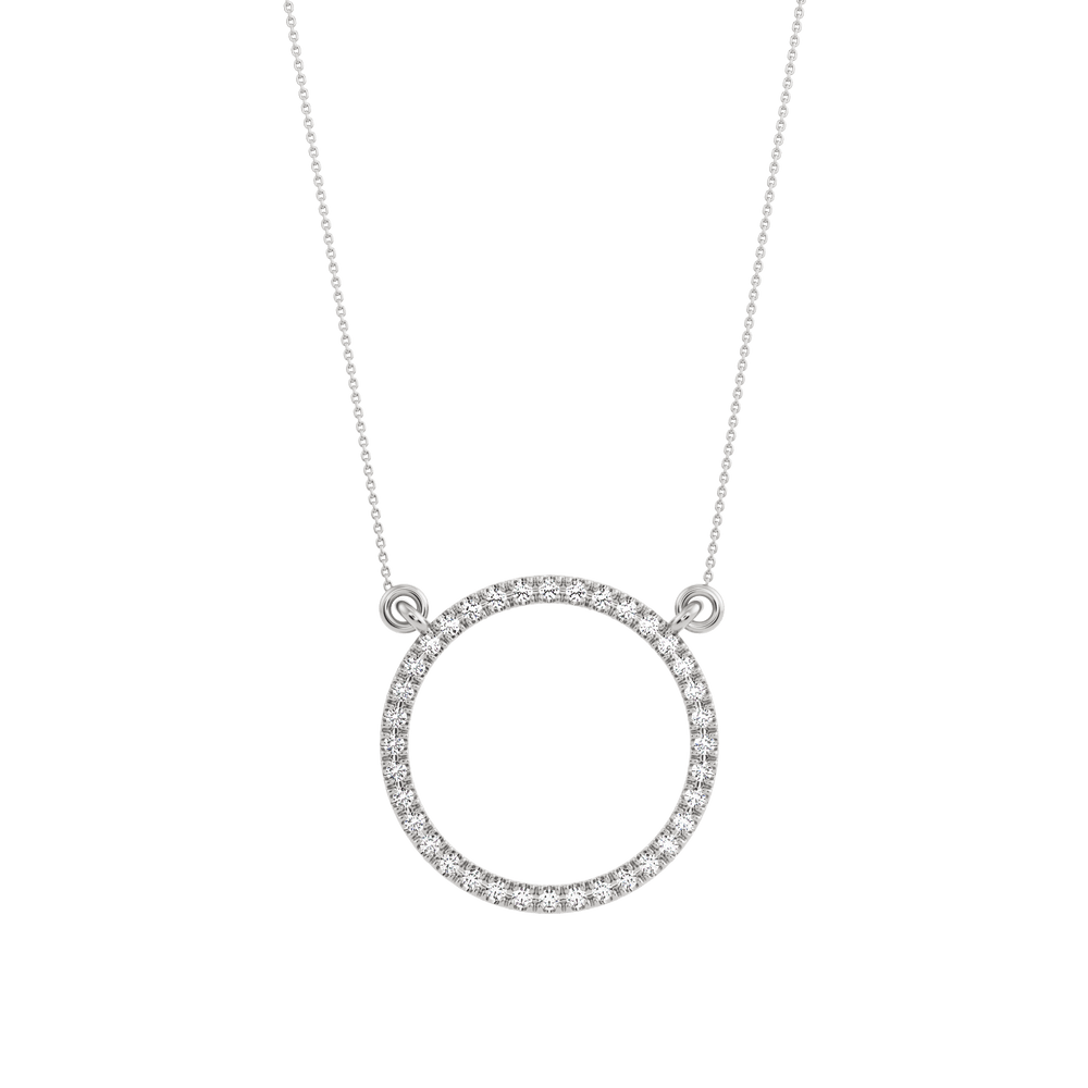 Ekati Pendant with Created Diamonds and its chain