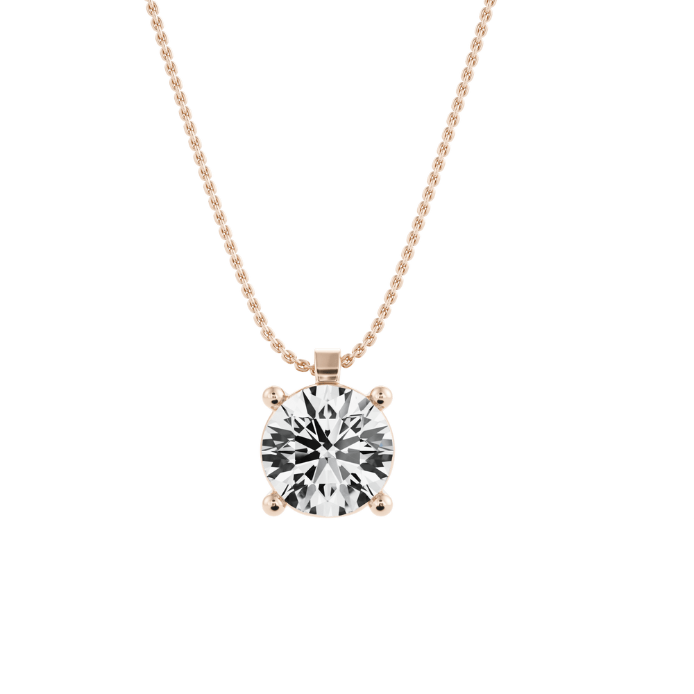 
                  
                    Sumin Claw Pendant with Created Diamond and Chain
                  
                