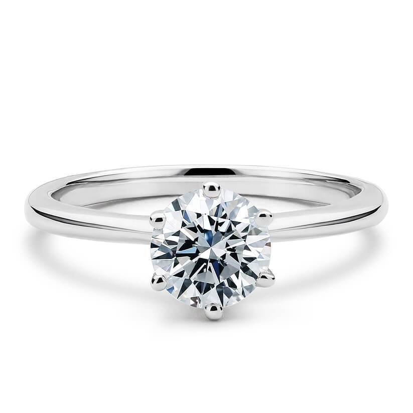 Lura Solitaire Engagement Ring with fast delivery