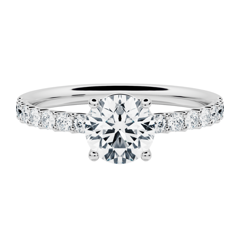 Norah engagement ring accompanied with Created Diamonds · fast delivery