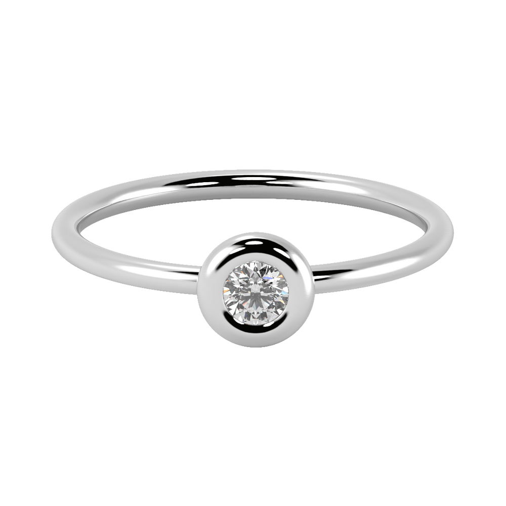 Orapa Ring with Created Diamond