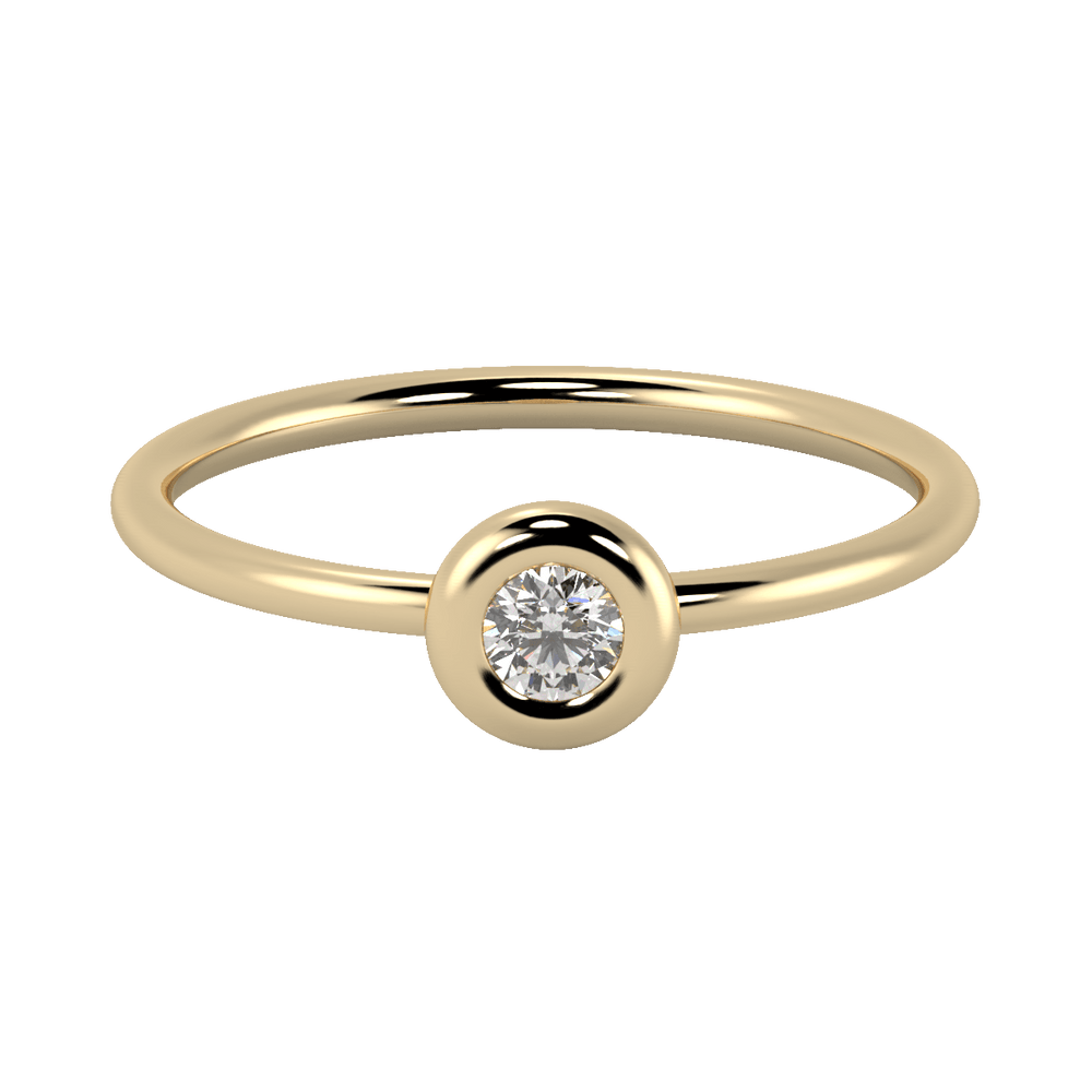 Orapa Ring with Created Diamond