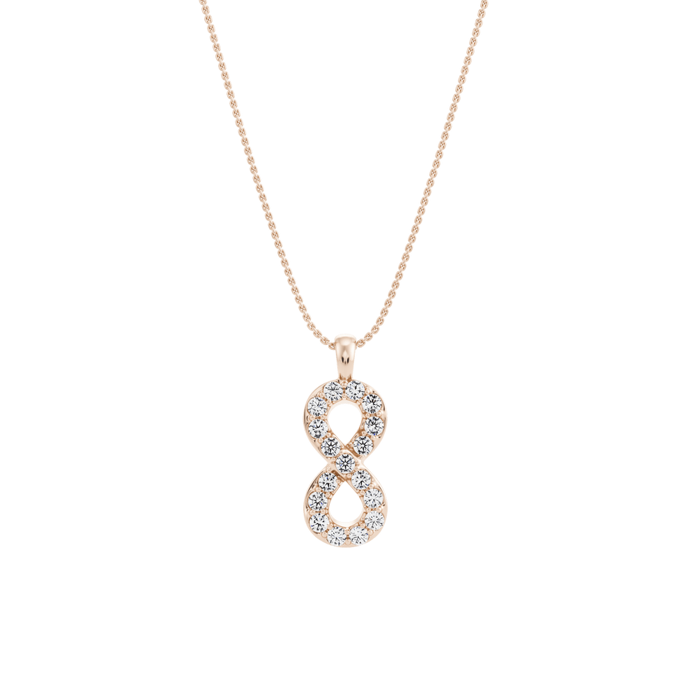 
                  
                    Sailor Knot Pendant with Created Diamonds and its chain
                  
                